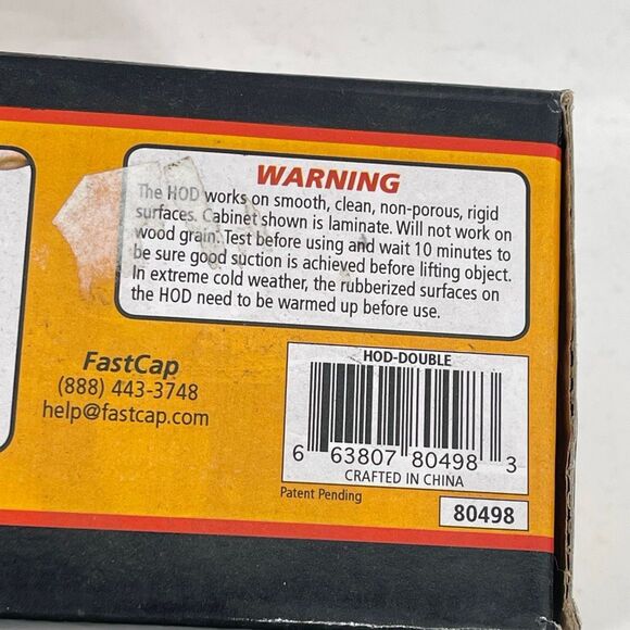 FastCap HOD Handle On Demand Suction Handle System 200 lb Capacity New - Picture 8 of 9